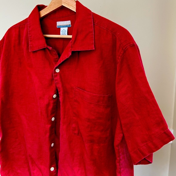 Red wine casual shirt - Picture 2 of 4
